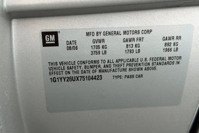 2007 Chevrolet Corvette Base