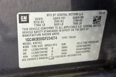 2016 Chevrolet Silverado 3500 HD LTZ