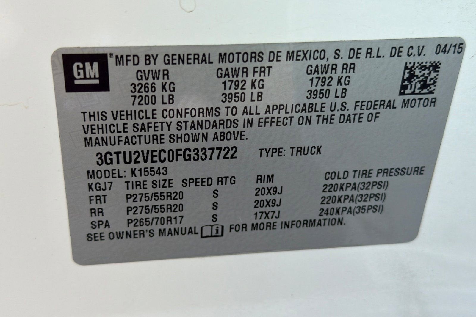 2015 GMC Sierra 1500 SLT