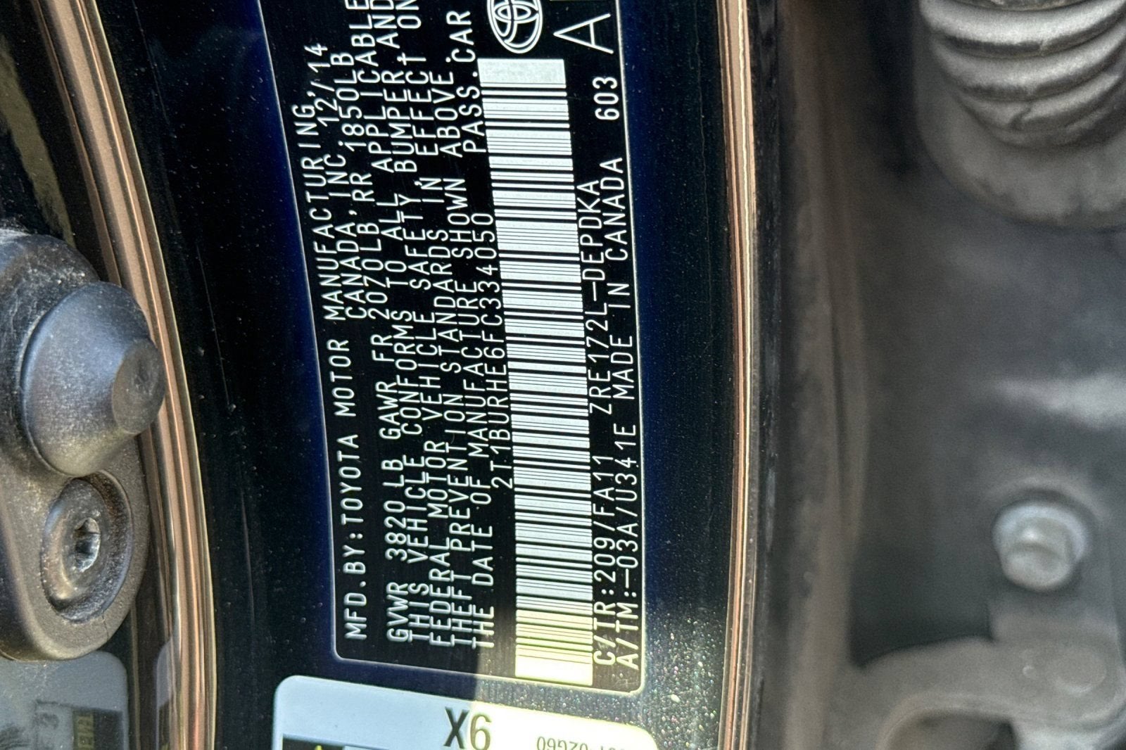 2015 Toyota Corolla L