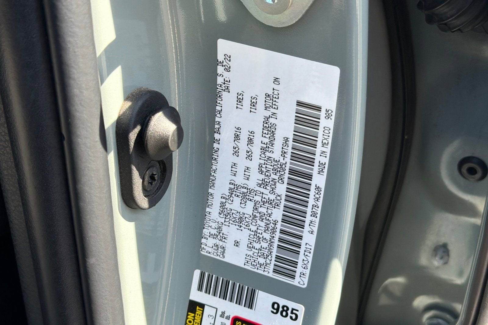 2022 Toyota Tacoma 4WD SR