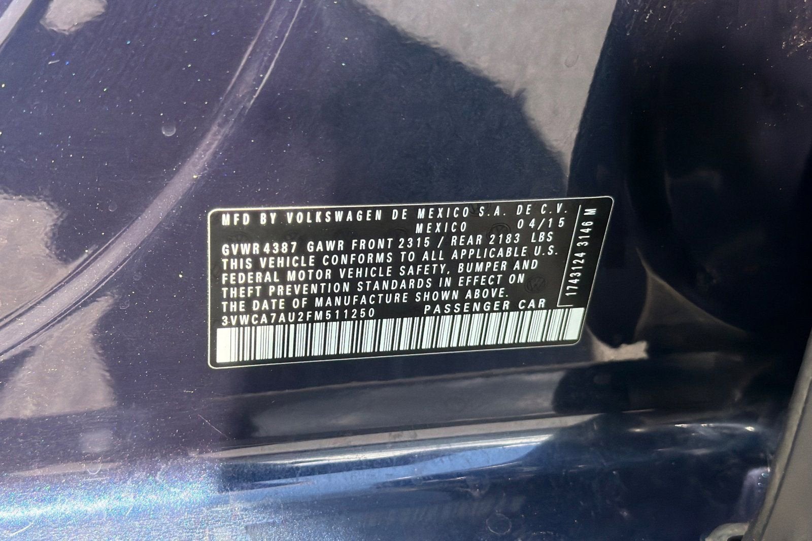 2015 Volkswagen Golf SportWagen TDI S