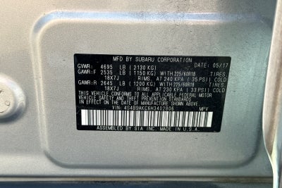 2017 Subaru Outback Limited