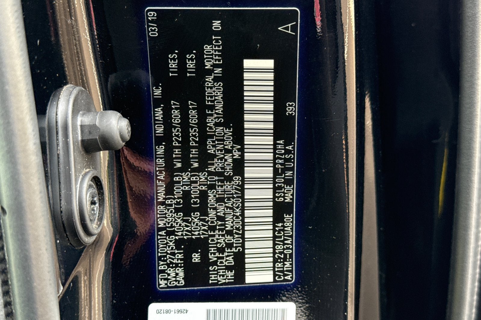 2019 Toyota Sienna XLE Auto Access Seat