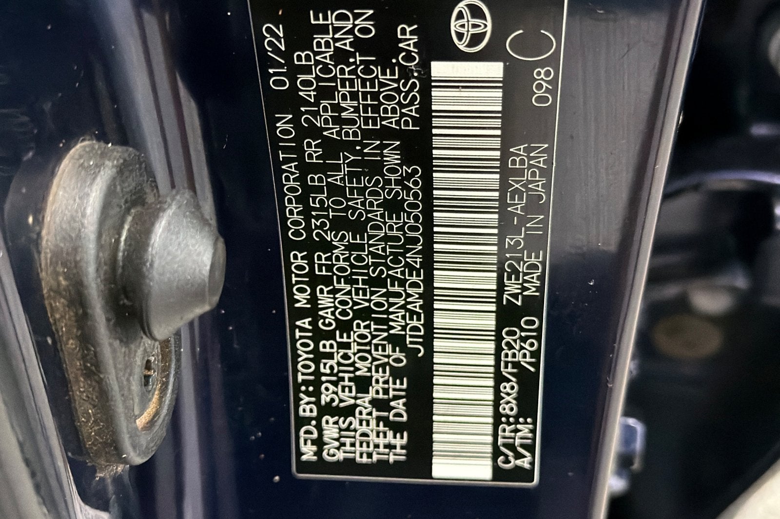 2022 Toyota Corolla Hybrid LE