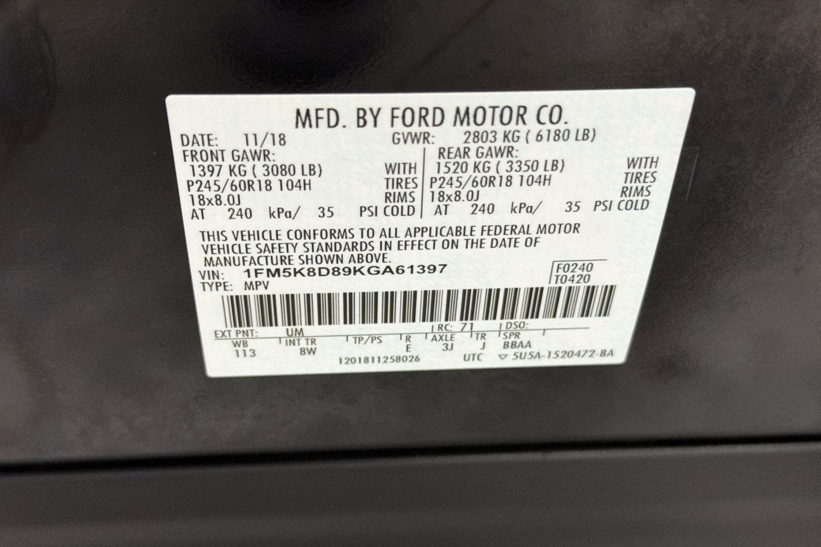 2019 Ford Explorer XLT