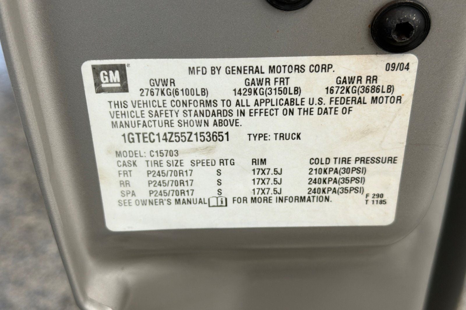 2005 GMC Sierra 1500 SLE