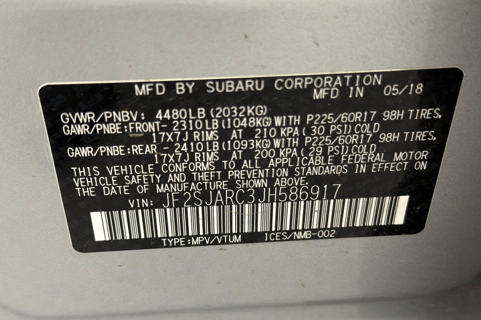 2018 Subaru Forester 2.5i Limited