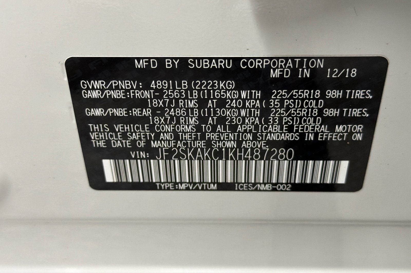2019 Subaru Forester Sport