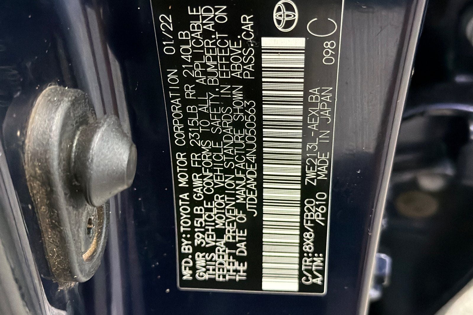 2022 Toyota Corolla Hybrid LE