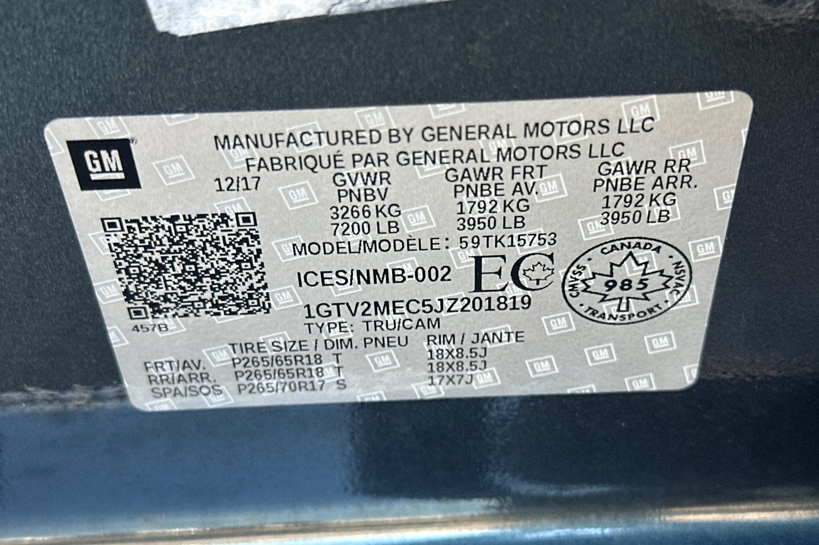 2018 GMC Sierra 1500 SLE