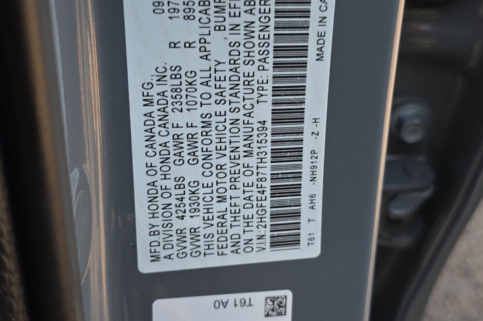 2026 Honda Civic Hybrid Sport