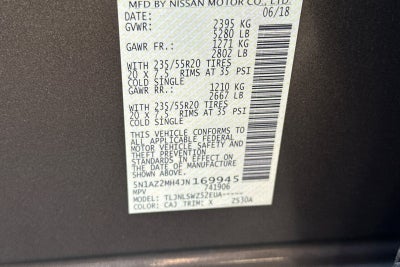 2018 Nissan Murano Platinum