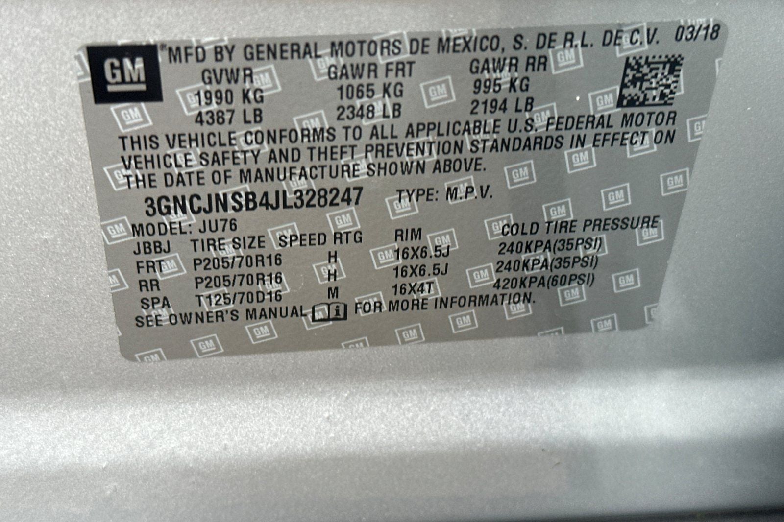 2018 Chevrolet Trax LS