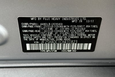 2012 Subaru Forester 2.5X Premium