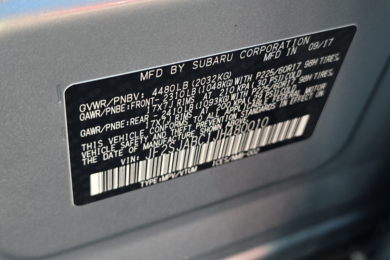 2018 Subaru Forester 2.5i