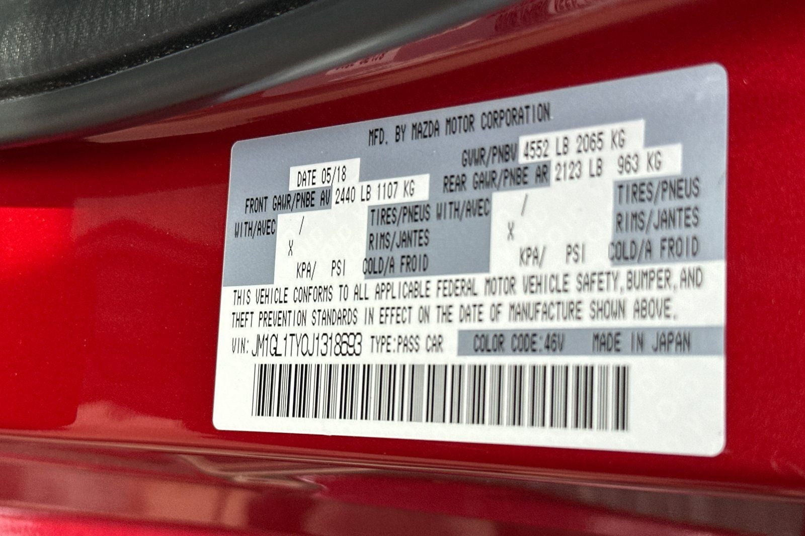 2018 Mazda Mazda6 Grand Touring