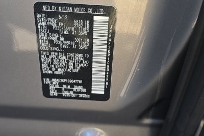 2012 Nissan Quest 3.5 SL