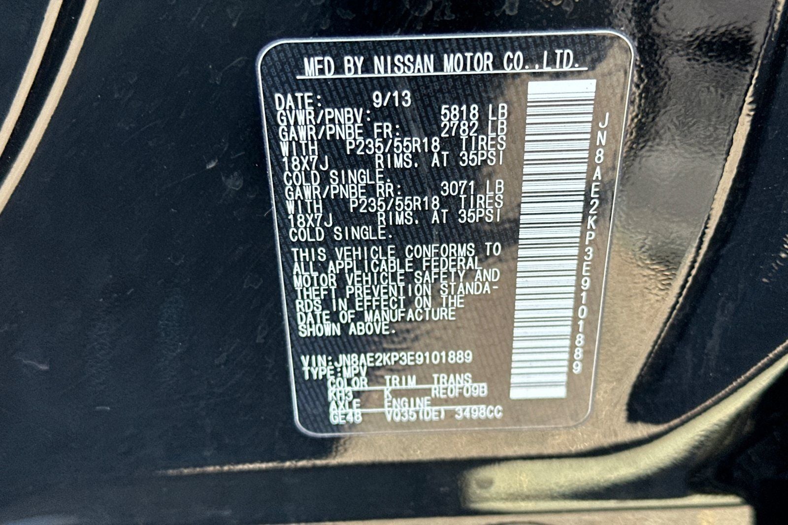 2014 Nissan Quest 3.5 SL