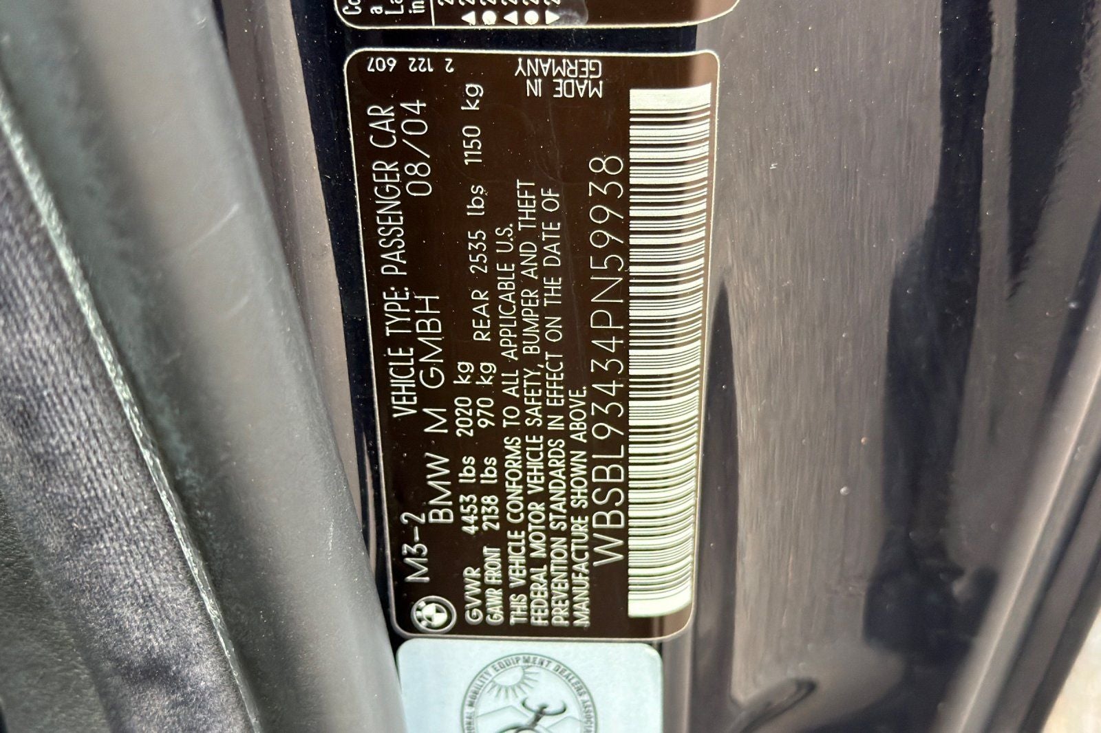 2004 BMW M3 Base